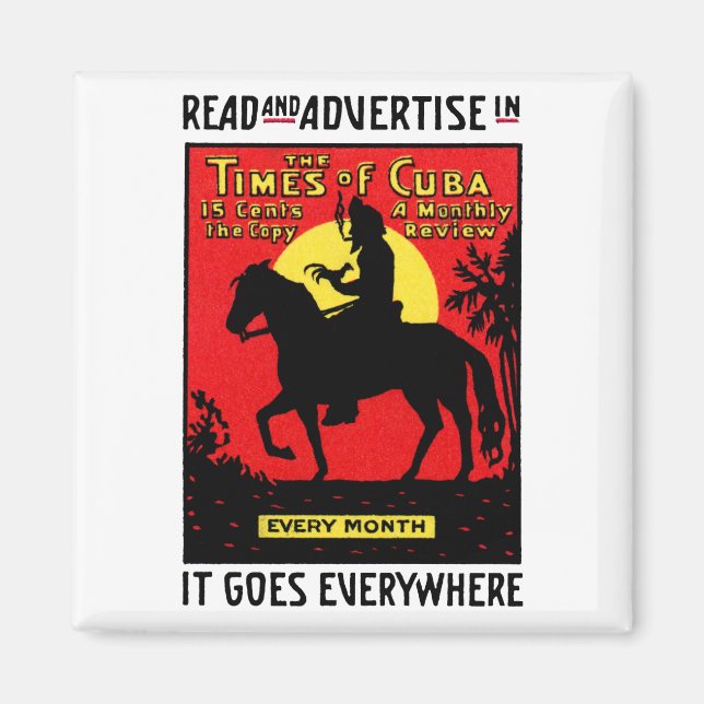 1920 Kubas tid Magnet (Framsidan)