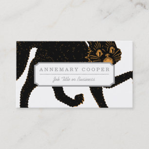 1920 läskiga svart katt visitkort