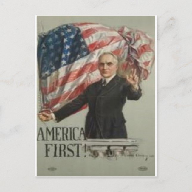 1920 Presidenten Kampanj Vykort (Framsida)