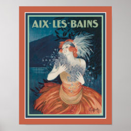 1920:s aix-Les-Bains Deco resort and Poster
