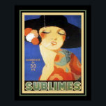 1920:s Art Deco "Sublimes"-cigarett Poster<br><div class="desc">Colorful,  Archille Mauzan,  Art Deco,  annons from the Roaring Twenties for Sublimes Cigarettes. 16 x 20 som visas här. Finns i andra storlekar och andra produkter.</div>
