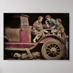 1920:s automatiska mekanism för flickor poster