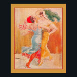 1920:s "Tango" Art Deco Poster<br><div class="desc">Bilder 20,  Art Deco,  Dancing Flappers Skriv ut med titeln "Tango" 16 x 20 som visas här.</div>