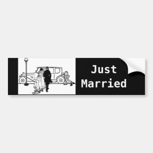 1920:s Vintage Bride & Groom Bildekal