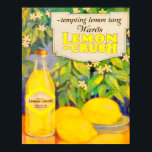 1920:s Ward's Lemon Crush Poster<br><div class="desc">Poster av 1920 års reklam för Wards Lemon Crush.</div>