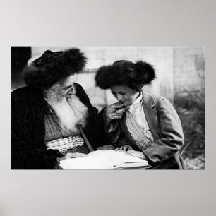 1920 Studie av Torah, svart och vitt Poster