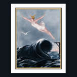 1920-talet Art Deco "som flyger över Vågar" Poster<br><div class="desc">I 1920:s Art Deco skrivs "Flytande över Vågarna" ut "Finns i andra storlekar.</div>
