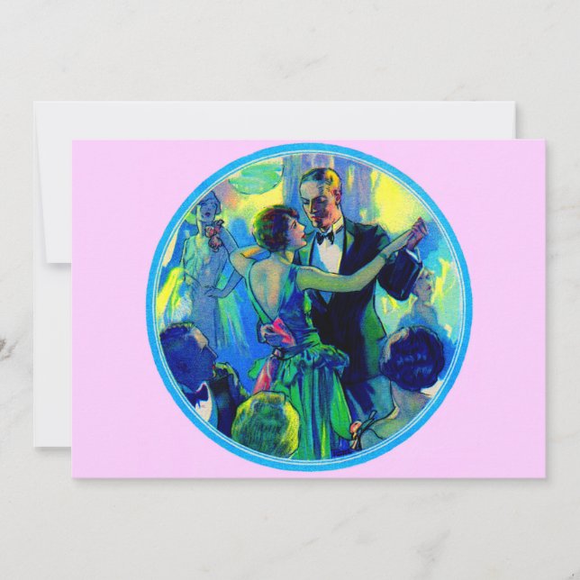 1920-talet dam och gentleman på dansen golv (Framsida)