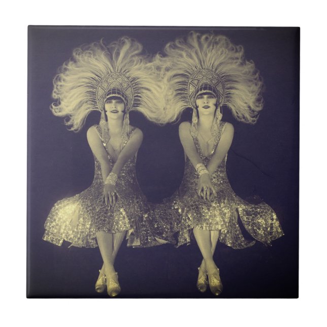 1920-talet, Dolly Sisters Twillingars Flappers Kakelplatta (Framsidan)