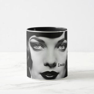 1920-talet Flapper a la Louise Brooks Personalize Mugg