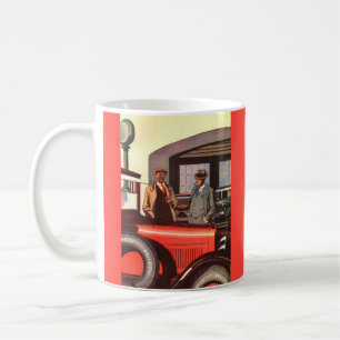 1920-talet Kelly Springfields däck ad art - ett an Kaffemugg