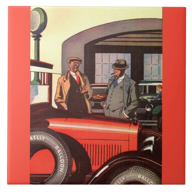 1920-talet Kelly Springfields däck ad - en annan Kakelplatta (Framsidan)