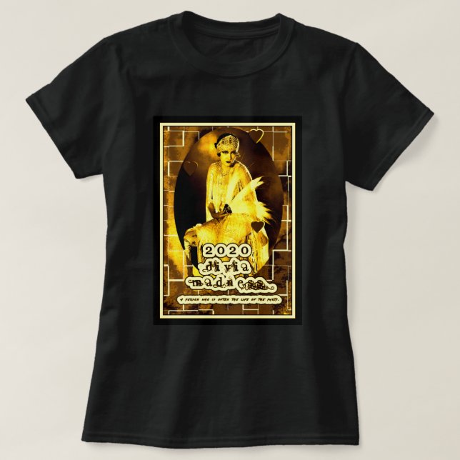 1920-talet Mode Diva T Shirt (Design framsida)