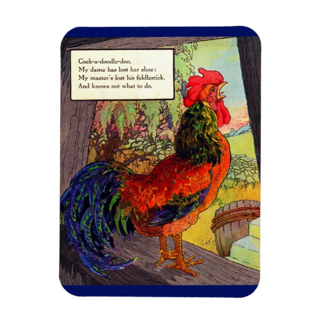 1920-talet Mor Goose - tupp Magnet (Vertikal)