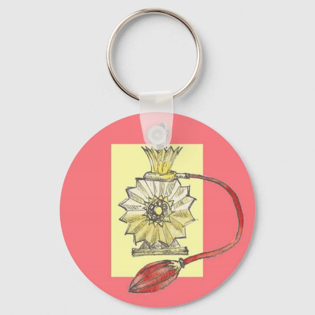 1920-talet Parfym Flaska Nyckelring (Framsida)