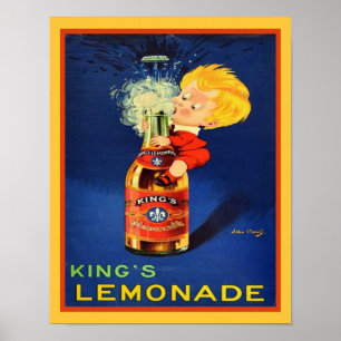 1920-talet Poster Kung Lemonade