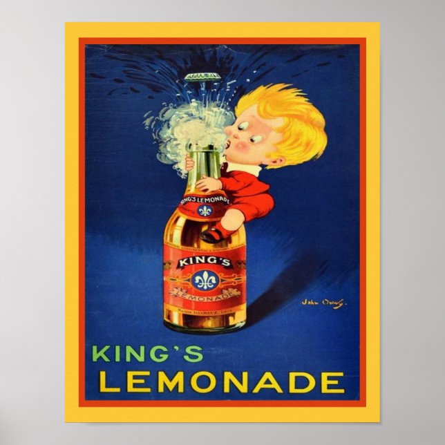1920-talet Poster Kung Lemonade (Framsidan)