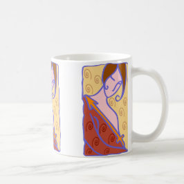 1920-talet Sagittarius Woman i orange Kaffemugg