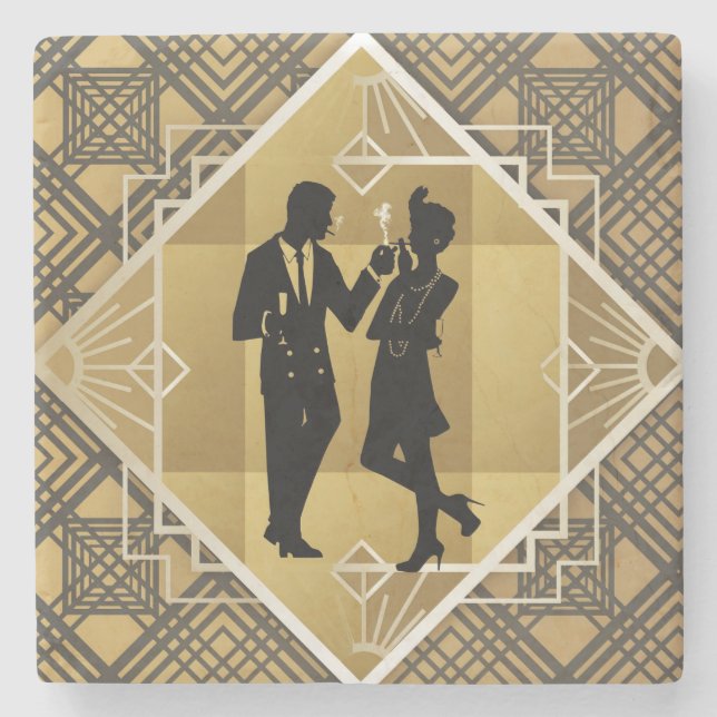 1920-talet stil. Art Deco. Stenunderlägg (Framsidan)