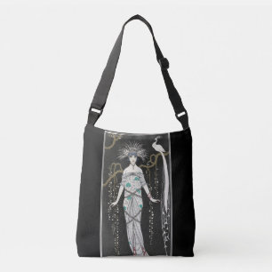 1920-talets Art Deco Crossbody Bag Axelväska