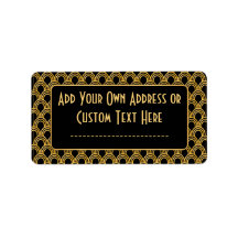 1920-talets Art Deco Geometric Fläkt Mönster