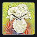 1920-talets Art Deco Square-klocka Fyrkantig Klocka<br><div class="desc">Lägg till lite elegans i vintagen med det här fantastiska 1920-talets Art Deco Square Clock. Med en djärv geometrisk utformning blandar den här klockan sömlöst contemporaryns estetik med den tidlösa charmen hos Art Deco och Art nouveau stilar. Det invecklade mönster och det smutsiga linjer påminner om 1920-talets opulens och sofistikering...</div>