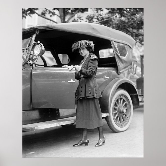 1920-talets bil och Mode Poster (Framsidan)