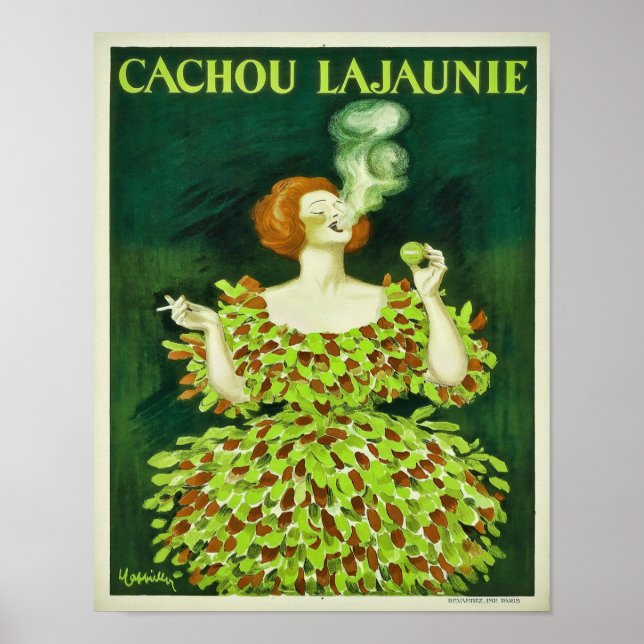 1920-talets Cachou Lajaunie Lakrits Godis  Poster (Framsidan)