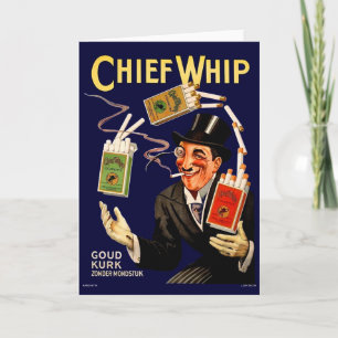 1920-talets "Chief Whip"-cigaretter och Kort