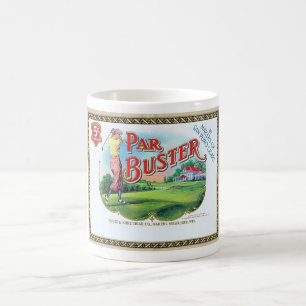 1920-talets CIGAR BOX-ETIKETT...PAR BUSTER...NICE Kaffemugg