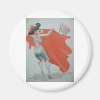 1920-talets Dam Bullfighter håller dem borta Magnet