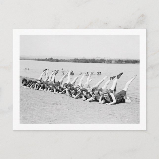 1920-talets dancing Girls Vykort (Framsida)