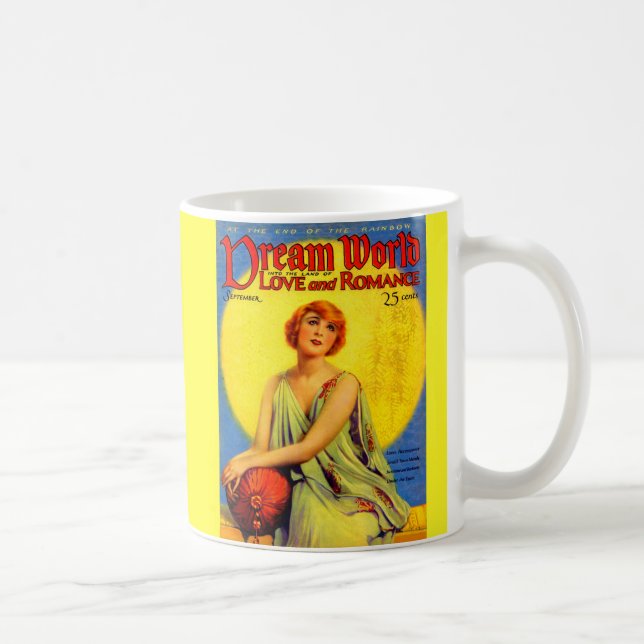 1920-talets Dream World-tidskriftsskydd Kaffemugg (Höger)