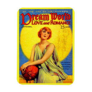 1920-talets Dream World-tidskriftsskydd Magnet