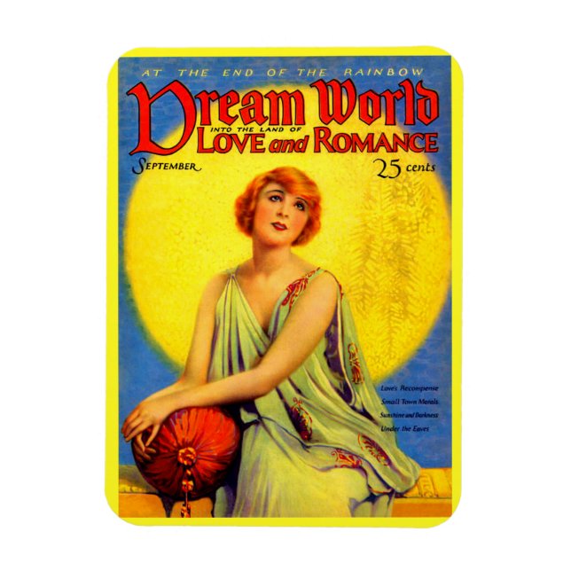 1920-talets Dream World-tidskriftsskydd Magnet (Vertikal)