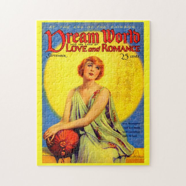 1920-talets Dream World-tidskriftsskydd Pussel (Vertikal)