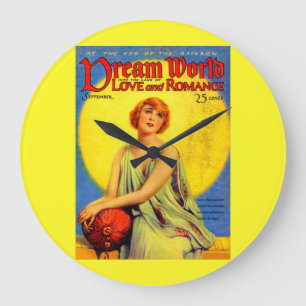 1920-talets Dream World-tidskriftsskydd Stor Klocka