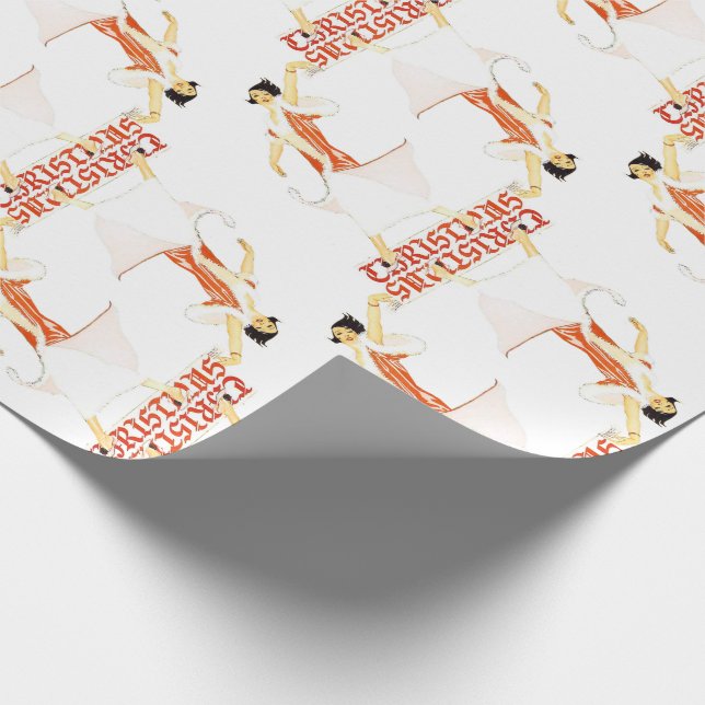 1920-talets flagga jul presentpapper (Hörn)