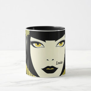1920-talets Flapper. Personlig Mugg