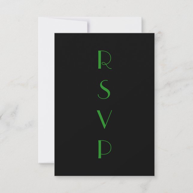 1920-talets Flapper RSVP OSA Kort (Framsida)