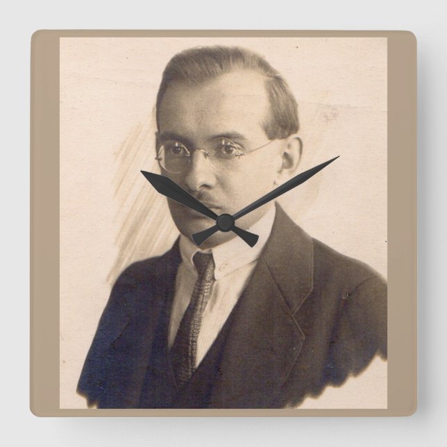 1920-talets forskare fyrkantig klocka (Framsida)