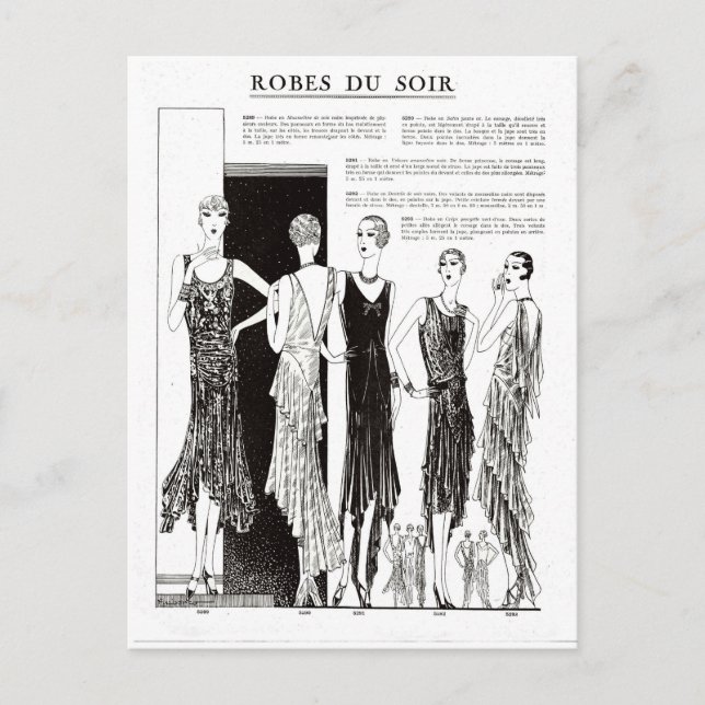 1920-talets Fransk-illustration Vykort (Framsida)