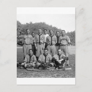 1920-talets GAO i PO Baseball Team Vykort