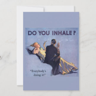 1920-talets glamor par-kort Inhale? Tack Kort