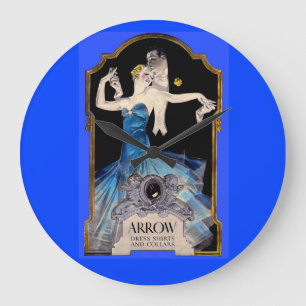 1920-talets Leyendecker Arrow shirt och No. 1 Stor Klocka