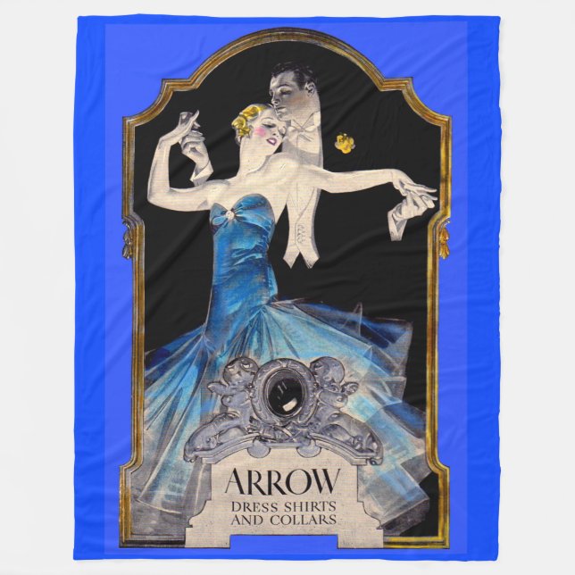 1920-talets Leyendecker Arrow-shirt och nr 1 Fleecefilt (Framsidan)