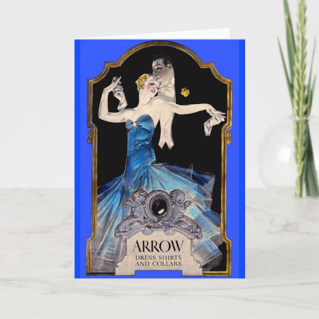 1920-talets Leyendecker Arrow-shirt och nr 1 Kort (Framsida)