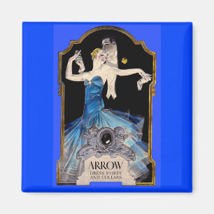 1920-talets Leyendecker Arrow-shirt och nr 1 Magnet