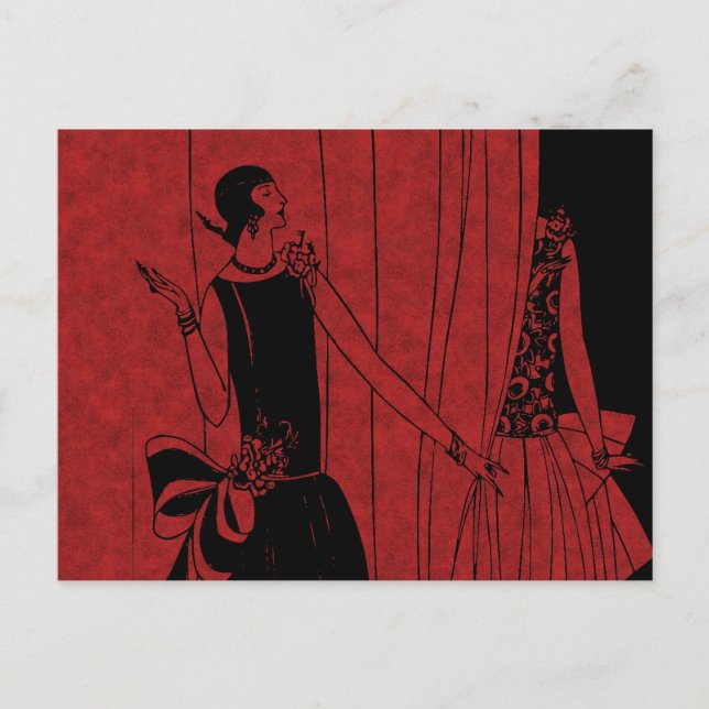 1920-talets Mode-show Vykort (Framsida)