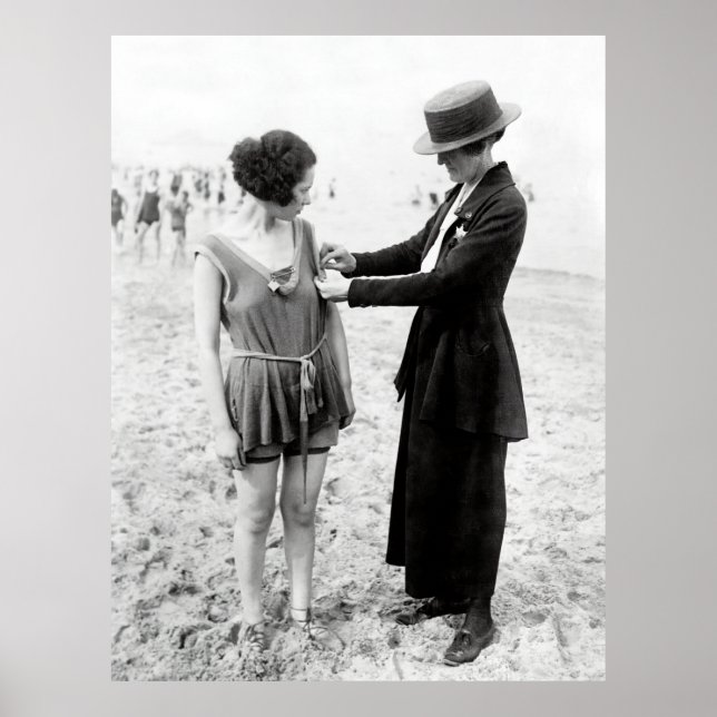 1920-talets POLICE WOMAN ÅTGÄRDS SWIMSUITS Poster (Framsidan)